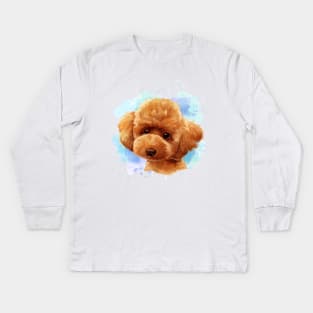 poodle Kids Long Sleeve T-Shirt